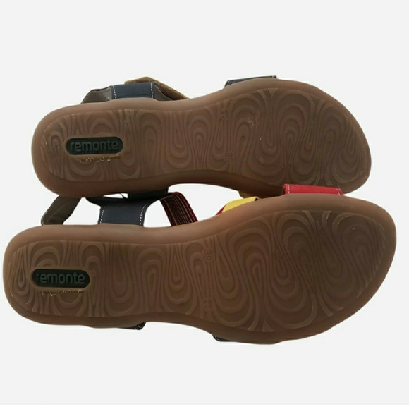 Remonte Colorful Strappy Sandals Size 39 Adjustable Strap Comfort - Picture 11 of 12